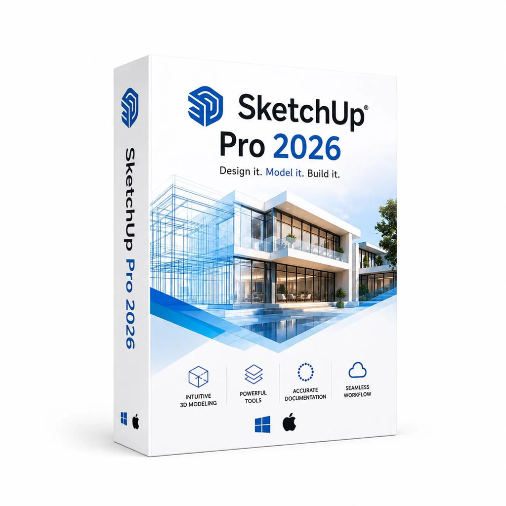 SketchUp Pro 2026 Full Version | Lifetime License for Windows & Mac